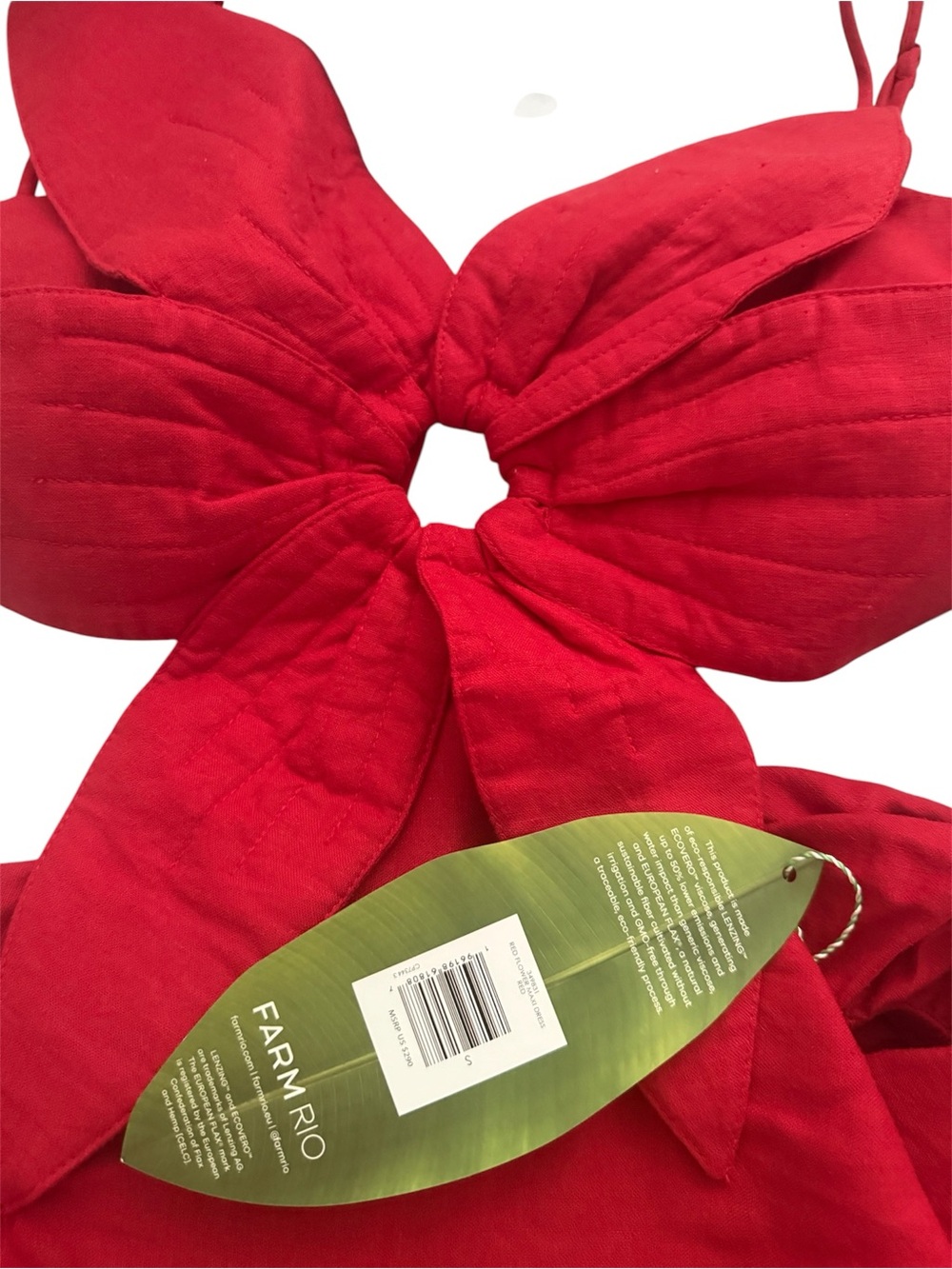 FARM Rio Red Flower Maxi Dress - Picture 4 of 4